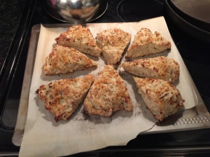 Turkey and Cheese Scones